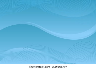 Abstract blue curvy shapes background Free Vector