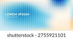 Abstract blue cyan turquoise light gradient background. Translucent geometric shapes, vertical bar pattern. Smooth light transitions and soft glow. Modern ripple texture backdrop. Vector illustration