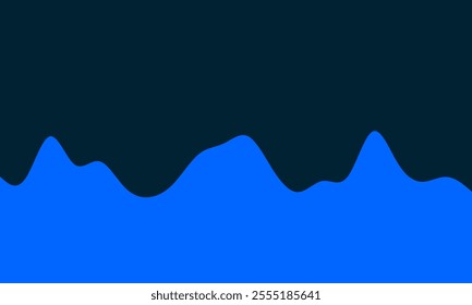 Abstract blue and dark navy background with smooth, wavy lines creating a minimalistic design. Simple and versatile vector-style aesthetic.