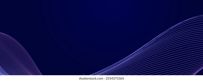 abstract blue dark technology particles lines mesh background with gradient
