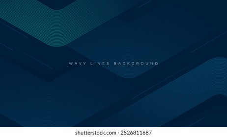 Abstract blue decorative background arrow lines shape texture design vector