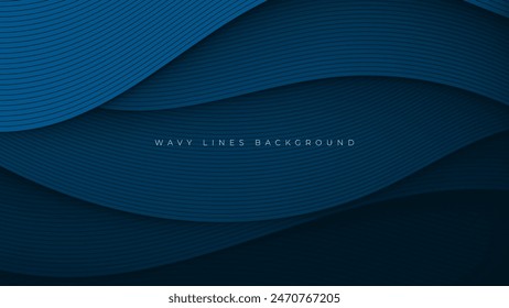 Fondo decorativo azul Abstractas Líneas forma textura diseño Vector