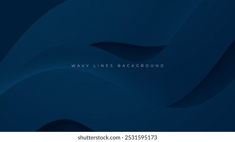 Fondo decorativo azul Abstractas Líneas forma textura diseño Vector