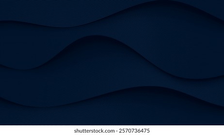 Abstract blue decorative background Lines shape texture design vector