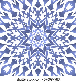 Abstract blue decorative element. Star.