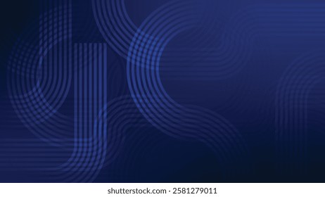 abstract blue decorative graphic lines background 