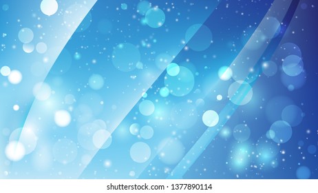 Abstract Blue Defocused Background Vector