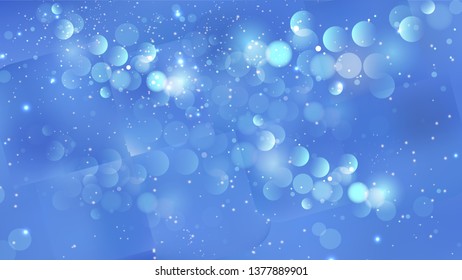 Abstract Blue Defocused Lights Background