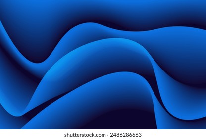 Abstractas diseño azul con capas curvas formando un fondo dinámico y moderno, perfecto para proyectos digitales y gráficos.