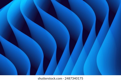 Abstractas diseño azul con capas curvas formando un fondo dinámico y moderno, perfecto para proyectos digitales y gráficos.