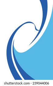 Abstract Blue Design Element for Corporate Identity