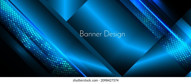 Abstracto diseño azul geométrico dinámico degradado moderno patrón colorido vector de fondo