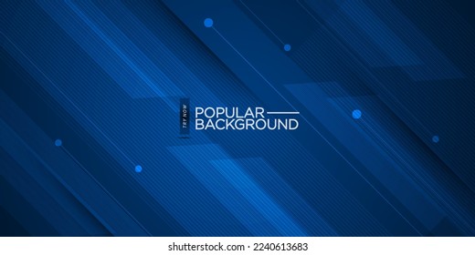 Abstract blue design, science, futuristic, energy technology concept background. Digital image of light rays, stripes lines with overlay light, over dark blue background. Eps10