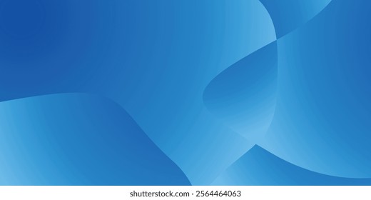 Abstract blue design with soft gradient and curves.	Ideal for clean branding or digital product presentations.