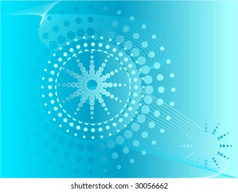 abstract blue design vector