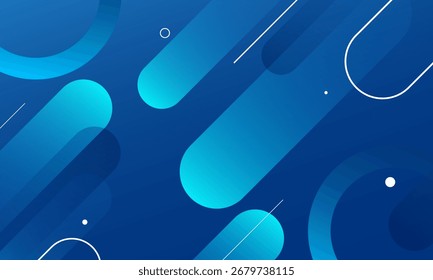 Abstract blue diagonal background. Vector illustration