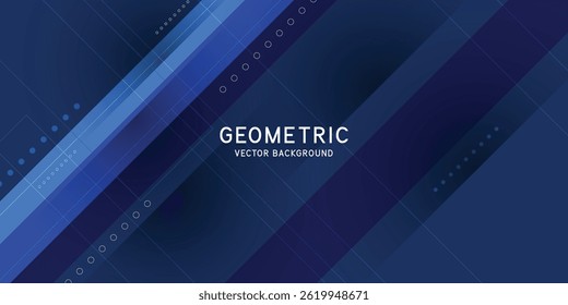 Abstract blue diagonal geometric with line modern technology background