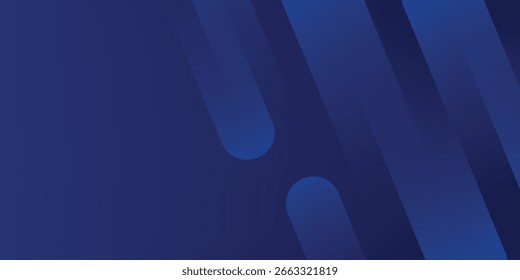 Abstract blue diagonal geometric shape background Modern rounded lines design elements. Suit for poster, banner, brochure, corporate, presentation, website, flyer. 