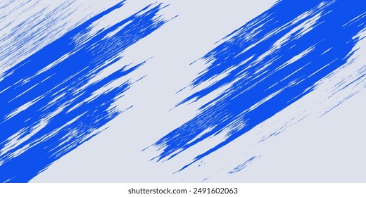 Abstractas Línea Diagonal Azul Textura Grunge En Fondo Blanco. Eps10