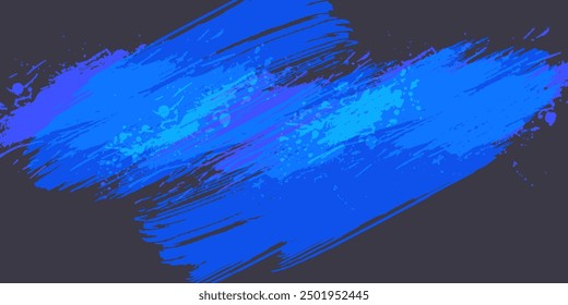 Abstract Blue Diagonal Line Grunge Texture In White Background Art and Illustration