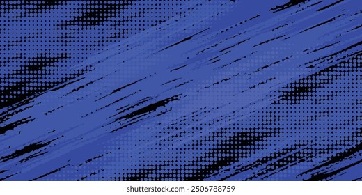 Línea Diagonal Azul Abstractas Textura Grunge En Fondo Blanco