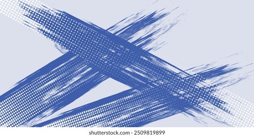 Línea Diagonal Azul Abstractas Textura Grunge En Fondo Blanco