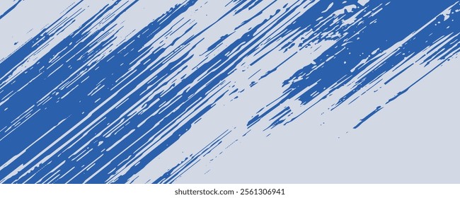 Abstract Blue Diagonal Line Grunge Texture In White Background