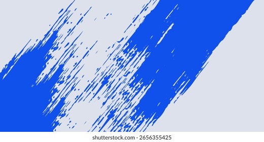 Abstract Blue Diagonal Line Grunge Texture In White Background
