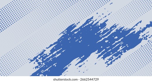 Línea Diagonal Azul Abstractas Textura Grunge En Fondo Blanco
