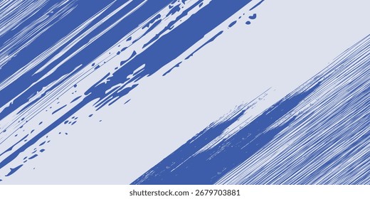 Abstrakte blaue diagonale Linie farbige Textur auf weißem Hintergrund. Vektor 