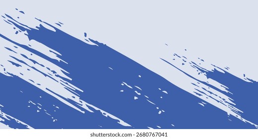 Línea Diagonal Azul Abstractas Textura Grunge En Fondo Blanco