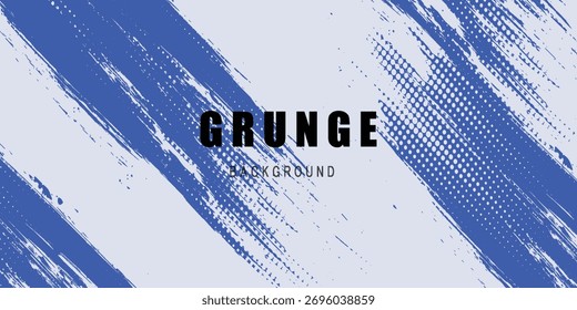 Linha Diagonal Azul Abstrata Textura Grunge Em Fundo Branco
