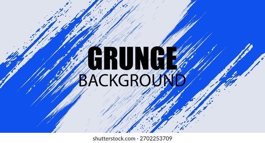 Abstract Blue Diagonal Line Grunge Texture In White Background