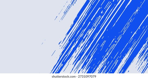 Linha Diagonal Azul Abstrata Textura Grunge Em Fundo Branco