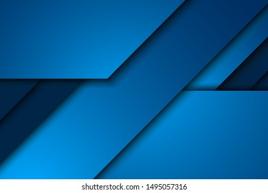 Abstract blue diagonal overlap background