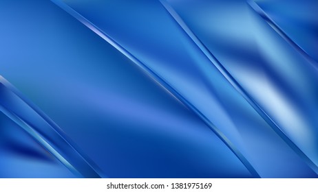 Abstract Blue Diagonal Shiny Lines Background Design Template