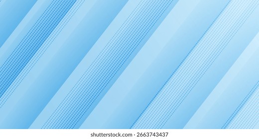 Abstrakter, blauer, diagonal gestreifter Hintergrund mit Farbverlauf-Schattierungen und subtilen, gepunkteten Mustern. Sauberes und modernes Design, ideal für Technologie, Business, Präsentationen.