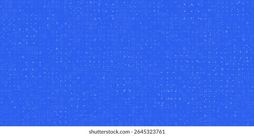 Fundo digital azul abstrato com cubos brilhantes e matriz binária. Ideal para blockchain, fintech e cripto banners de negócios ou apresentações técnicas.