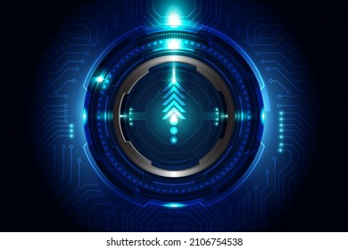 abstract blue digital communication technology background vector illustration editable