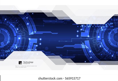 Antecedentes abstractos de la tecnología de comunicación digital azul. Ilustración del vector