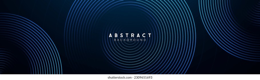 Resumen de la onda de gota de agua dinámica digital azul sobre fondo oscuro. Concepto futurista de alta tecnología. Ola sonora. Ilustración del vector