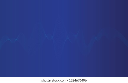 abstract blue digital equalizer, vector of sound wave pattern element
