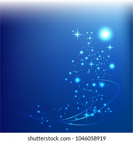 Abstract blue digital ligth vector background for web/print. Magic ligth.