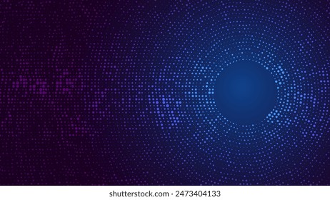 Abstract Blue Digital Tech Business or Science Background. Medical Research or Tech Innovation Online Webinar Presentation Event. Conference or Forum Vector Illustration Backdrop.