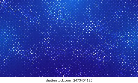 Abstract Blue Digital Tech Business or Science Background. Medical Research or Tech Innovation Online Webinar Presentation Event. Conference or Forum Vector Illustration Backdrop.
