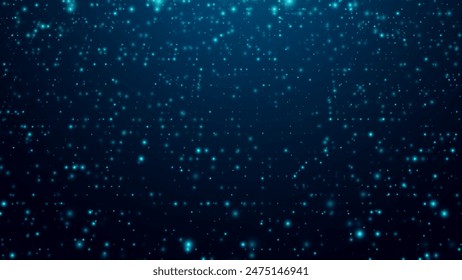 Abstract Blue Digital Tech Business or Science Background. Medical Research or Tech Innovation Online Webinar Presentation Event. Conference or Forum Vector Illustration Backdrop.