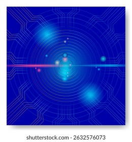 abstract blue digital technology background