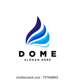 Abstract Blue Dome
