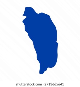 Abstractas Azul Dominica Mapa simple