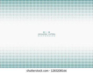 Abstract of blue dot pattern background with space center, vector eps10